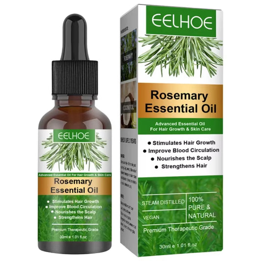 Transform Your Tresses with 30ML of Pure Rosemary Essential Oil - Nourishing Hair Growth for Luscious, Shiny Locks
