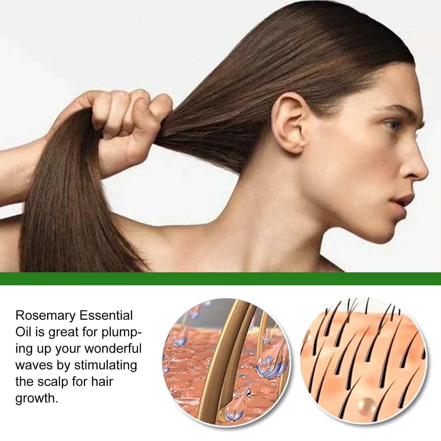 Transform Your Tresses with 30ML of Pure Rosemary Essential Oil - Nourishing Hair Growth for Luscious, Shiny Locks